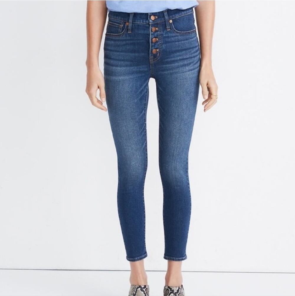 Madewell 9" Mid Rise Skinny Crop Jeans Size 29